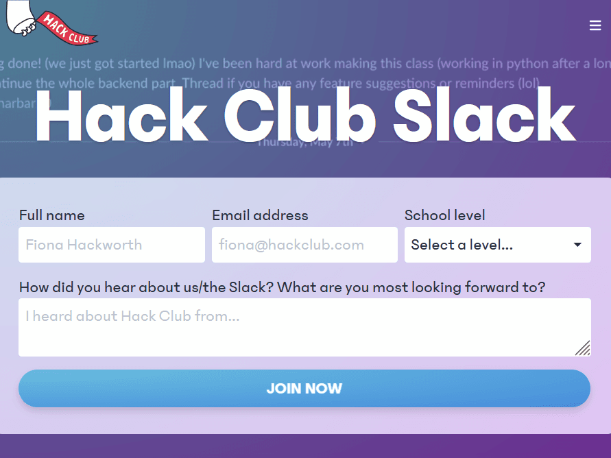 Join Hack Club